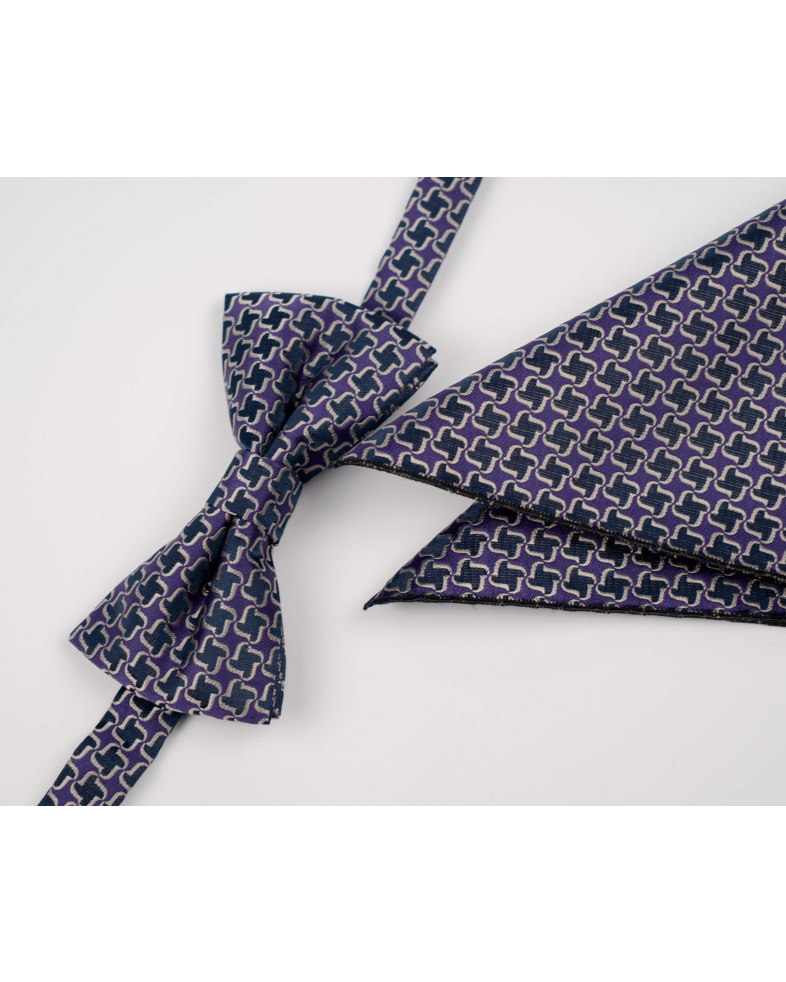 BOW TIE AND POCKET SQUARE POLYESTER 210210133422-12 01