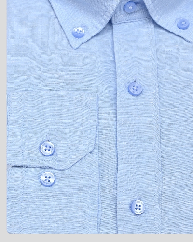 SHIRT SLIM FIT LINEN AND COTTON 240135044988-7 07