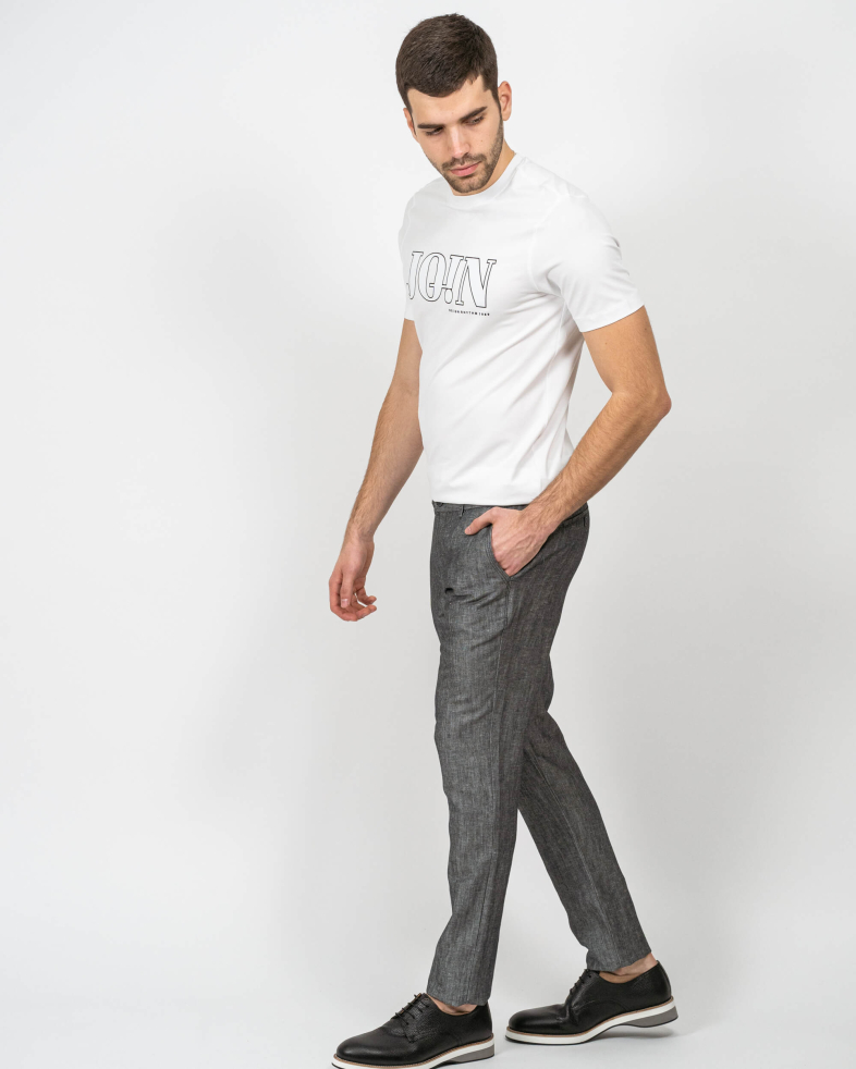 TROUSERS SLIM FIT LINEN 230134088471-2 02