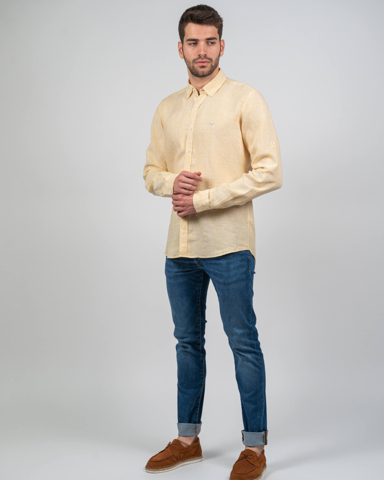 SHIRT REGULAR FIT LINEN 230135044855-2 02