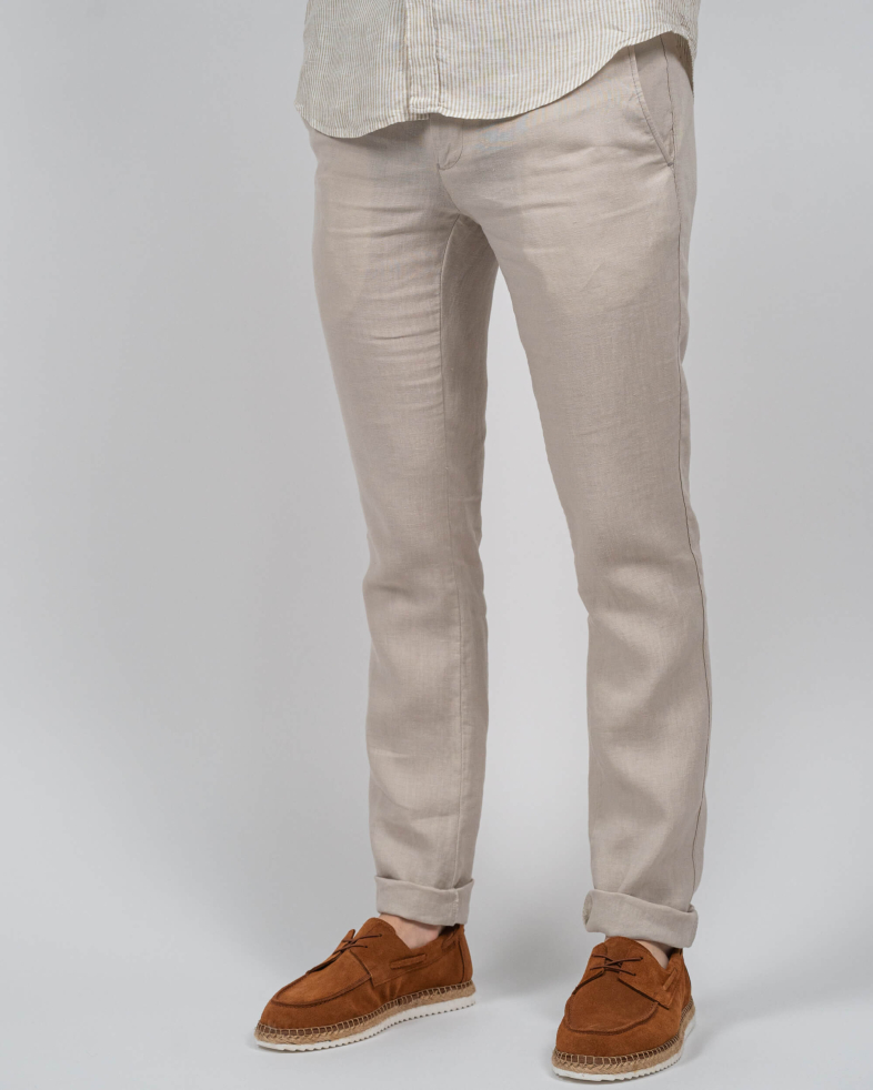 TROUSERS SLIM FIT LINEN 230134088490-4 03