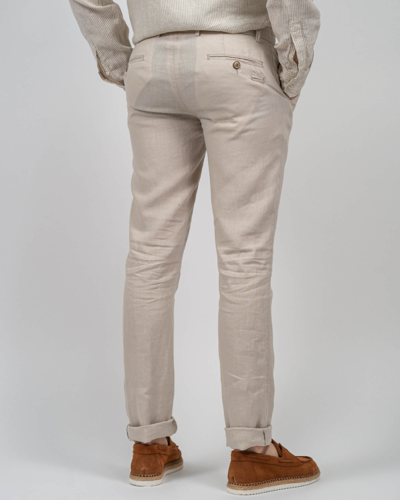 TROUSERS SLIM FIT LINEN 230134088490-4 06