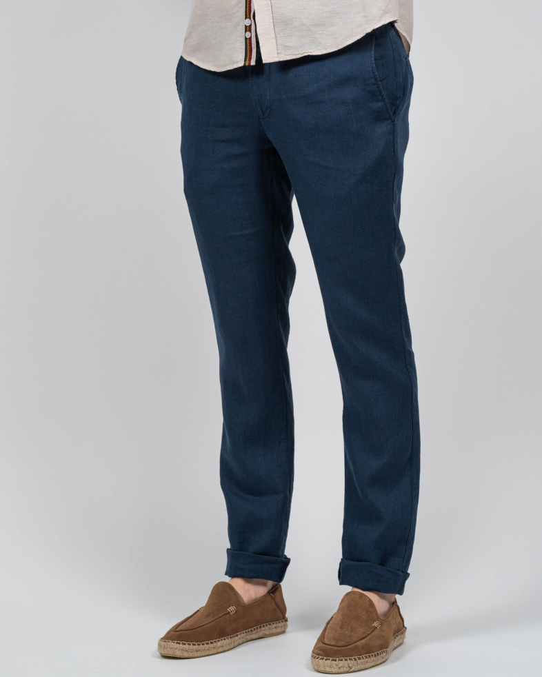 TROUSERS SLIM FIT LINEN 230134088490-2 03