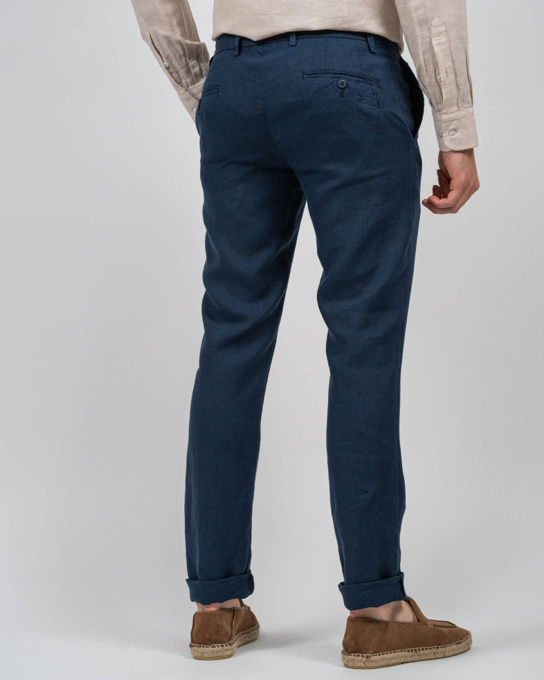 TROUSERS SLIM FIT LINEN 230134088490-2 06