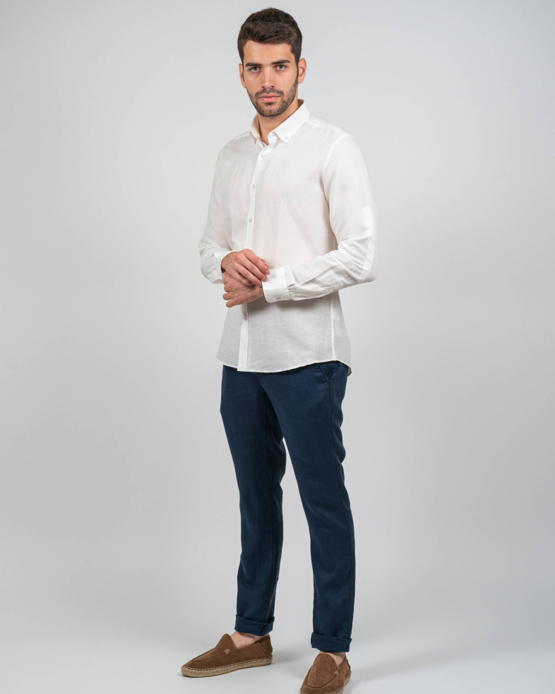 SHIRT SLIM FIT LINEN AND COTTON 230135044848-1 04