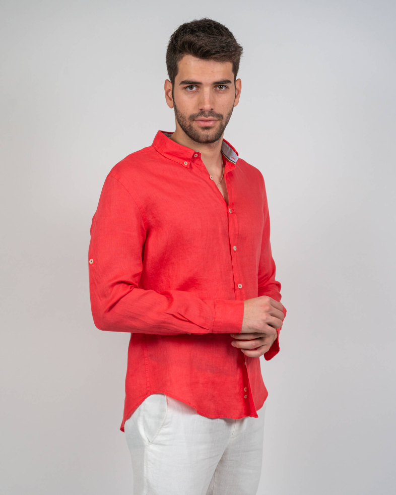 SHIRT SLIM FIT LINEN 230105044880-6 03