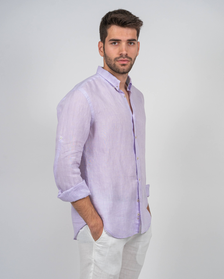 SHIRT SLIM FIT LINEN 230105044880-2 03