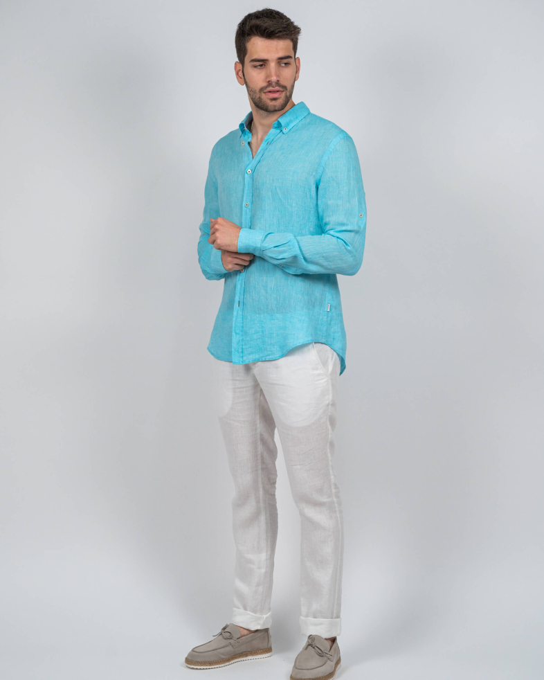 SHIRT SLIM FIT LINEN 230105044880-3 02