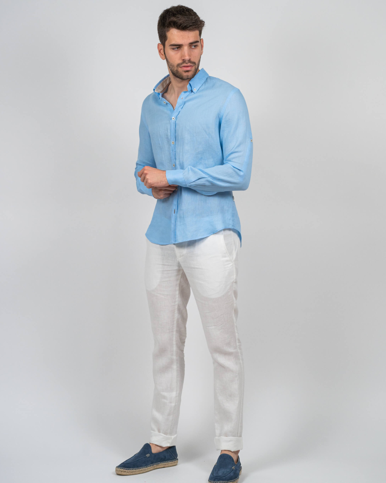 SHIRT SLIM FIT LINEN 230105044880-4 02