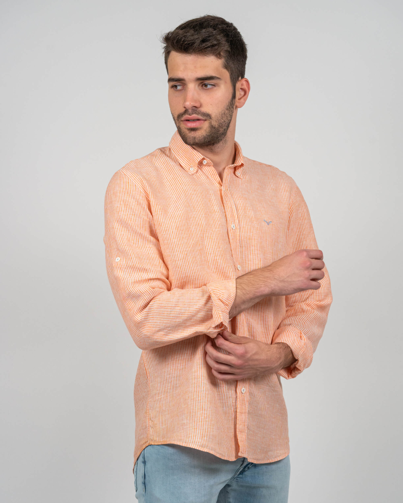 SHIRT REGULAR FIT LINEN 230135044855-3 03