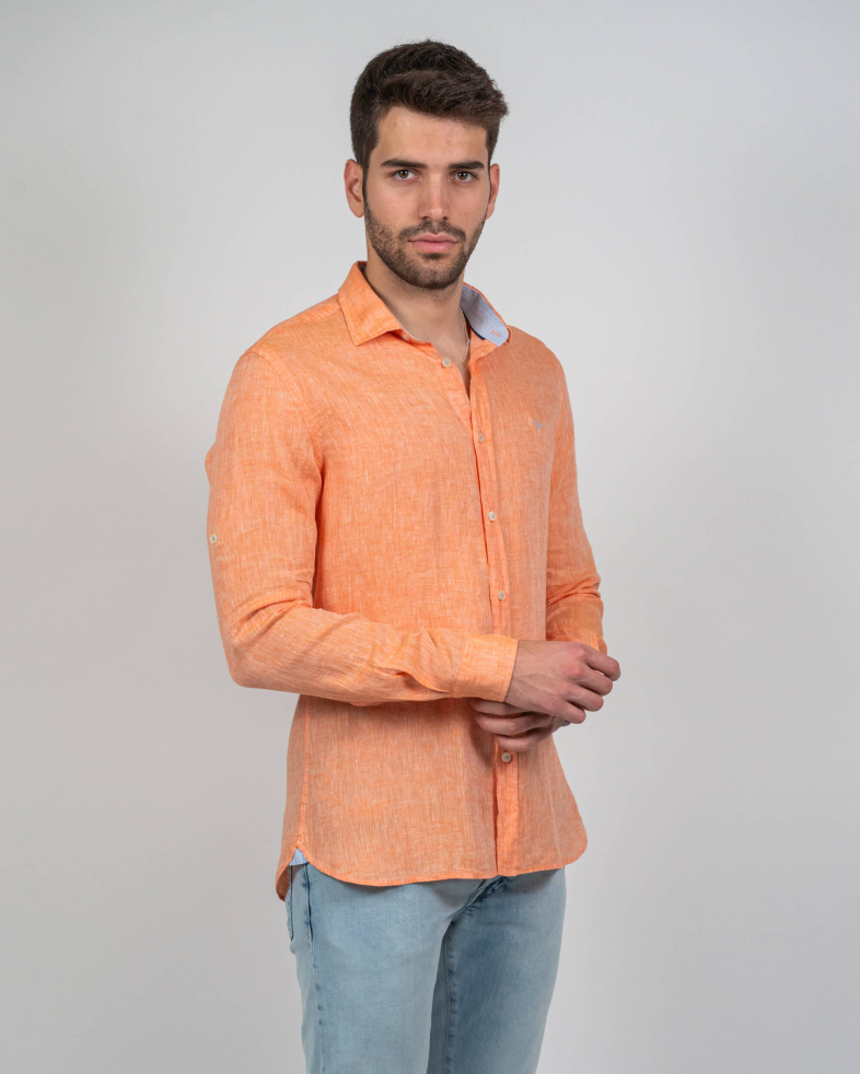 SHIRT SLIM FIT LINEN 230105044882-5 03