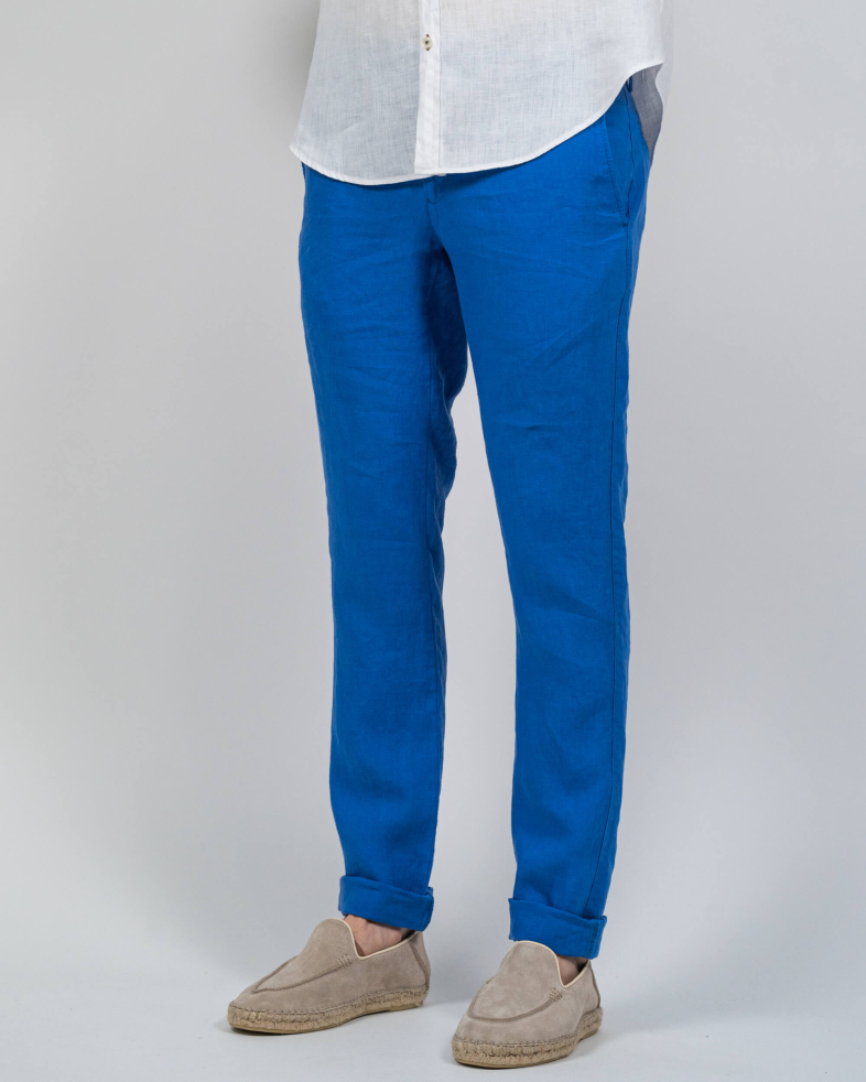 TROUSERS SLIM FIT LINEN 230134088490-3 03