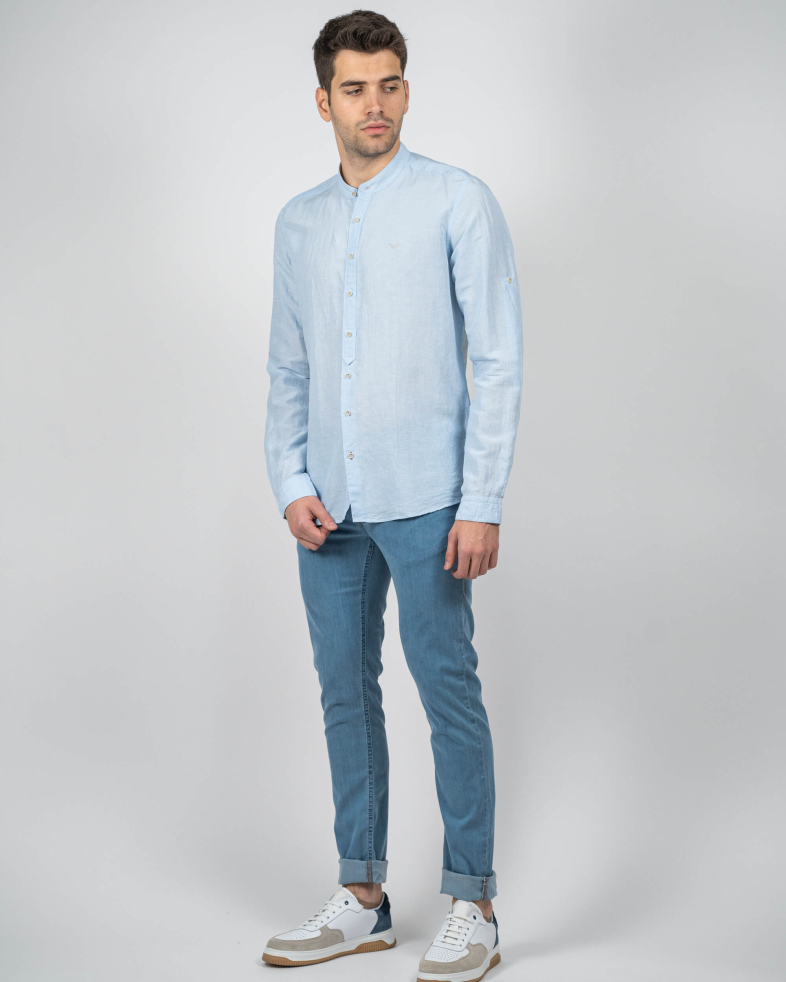 SHIRT SLIM FIT LINEN 230135044847-2 02