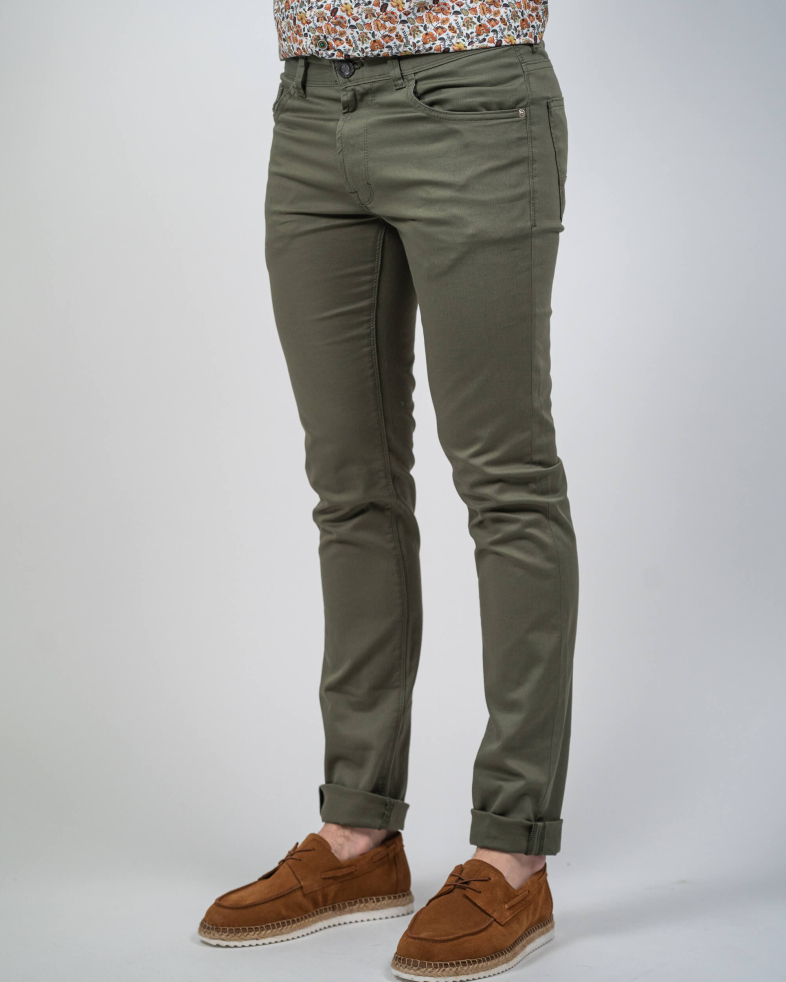 TROUSERS SLIM FIT COTTON 230134088474-5 03