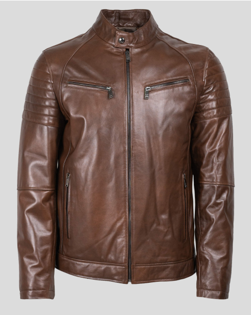 JACKET REGULAR FIT LEATHER