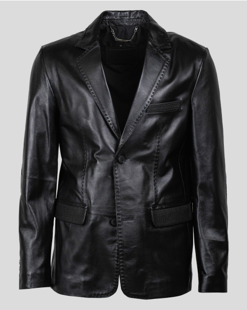 JACKET REGULAR FIT LEATHER