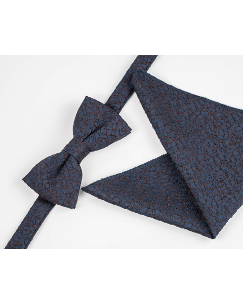 BOW TIE AND POCKET SQUARE TECHNICAL TEXTILE