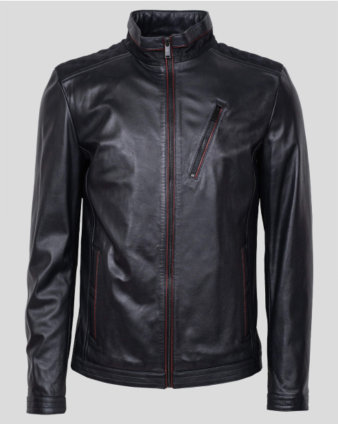 JACKET REGULAR FIT LEATHER