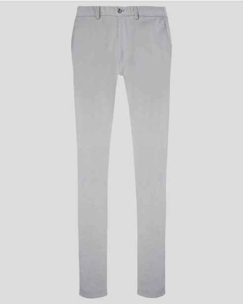 TROUSERS REGULAR FIT LINEN AND COTTON