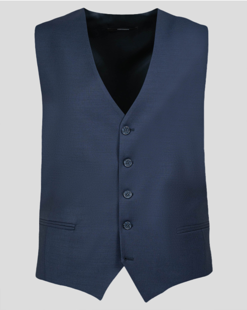 WAISTCOAT SLIM FIT WOOL