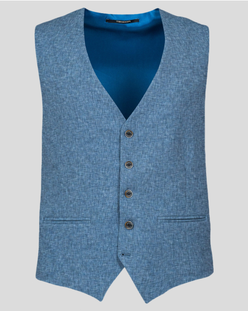 WAISTCOAT SLIM FIT TECHNICAL TEXTILE