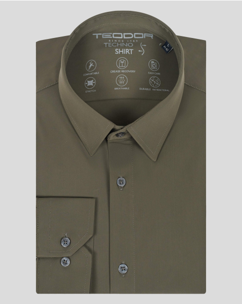 SHIRT SLIM FIT TECHNICAL TEXTILE