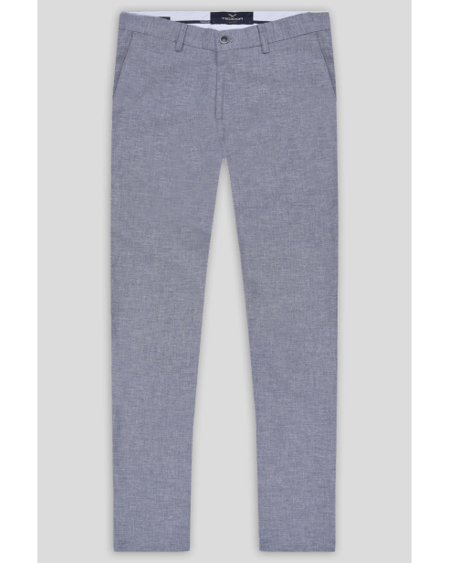 TROUSERS REGULAR FIT LINEN AND COTTON