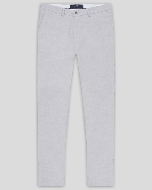 TROUSERS REGULAR FIT LINEN AND COTTON