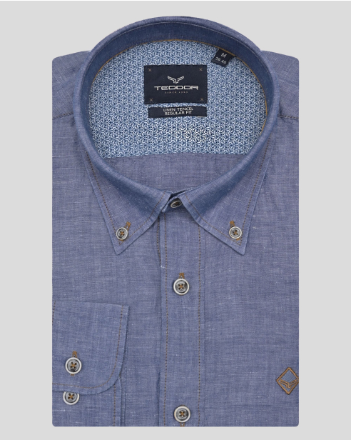 SHIRT REGULAR FIT LINEN