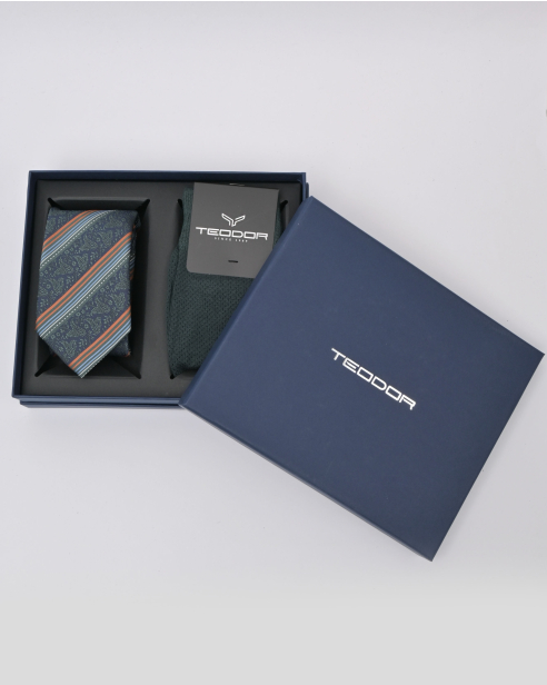 TIE AND POCKET SQUARE TECHNICAL TEXTILE