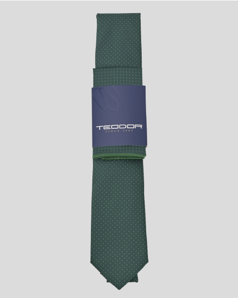 TIE AND POCKET SQUARE TECHNICAL TEXTILE