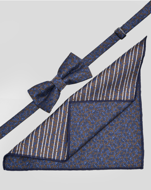 BOW TIE AND POCKET SQUARE TECHNICAL TEXTILE