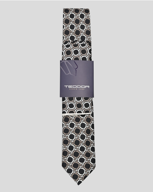 TIE AND POCKET SQUARE TECHNICAL TEXTILE
