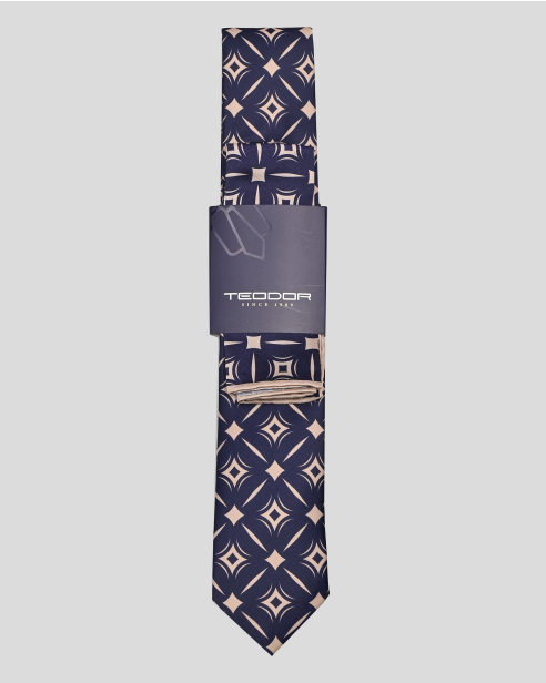 TIE AND POCKET SQUARE TECHNICAL TEXTILE