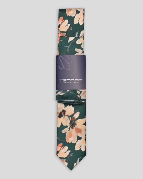 TIE AND POCKET SQUARE TECHNICAL TEXTILE