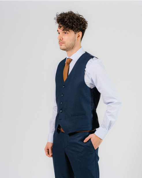 WAISTCOAT SLIM FIT WOOL