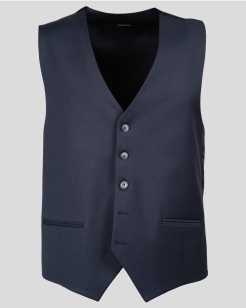 WAISTCOAT SLIM FIT WOOL