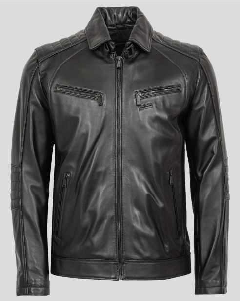 JACKET SLIM FIT LEATHER