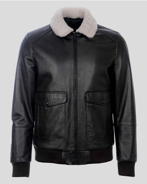 JACKET REGULAR FIT LEATHER