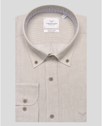 SHIRT REGULAR FIT LINEN AND COTTON