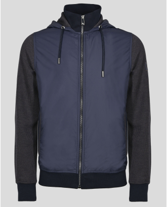 ТЪМНОСИН СУИТШЪРТ С ВОДОУСТОЙЧИВА ПРЕДНА ЧАСТ И ТРИКО ПЕПИТ