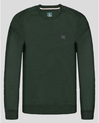  ЗЕЛЕНА БЛУЗА СЪС ЗАОБЛЕНО РАМО И ГУМИРАНО ЛОГО