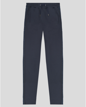 ТЪМНОСИН СПОРТЕН ПАНТАЛОН С ЛАСТИЧНА ЛЕНТА С ЛОГО