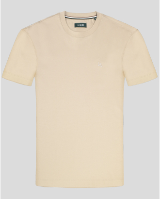 БЕЖОВА ТЕНИСКА ОТ 100% ПАМУК С БРОДЕРИЯ ЛОГО