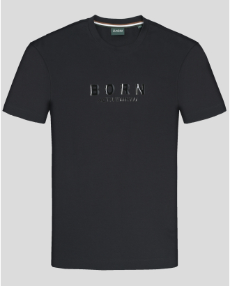 ЧЕРНА ТЕНИСКА С ПРИНТ ОТ ПАМУК С ЕЛАСТАН