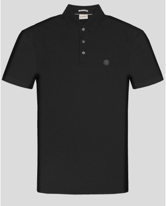 ЧЕРНА ТЕНИСКА С ПОЛО ЯКА ОТ SUPIMA ПАМУК