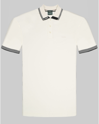 ТЕНИСКА С ЯКА ОТ SUPIMA ПАМУК В ЦВЯТ ЕКРЮ