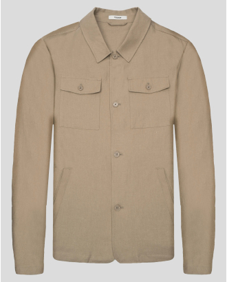 BLAZER COMFORT FIT LINEN AND COTTON