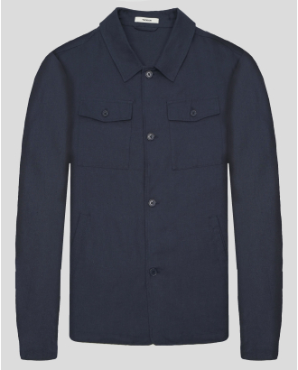 BLAZER COMFORT FIT LINEN AND COTTON