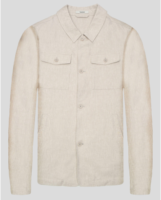 BLAZER COMFORT FIT LINEN AND COTTON